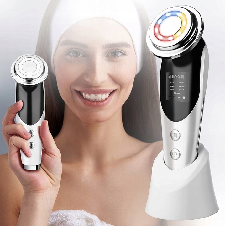 AMAZEFAN 7W1 MASAŻER LED MEZOTERAPIA EMS RF GRATIS Napięcie 5 V