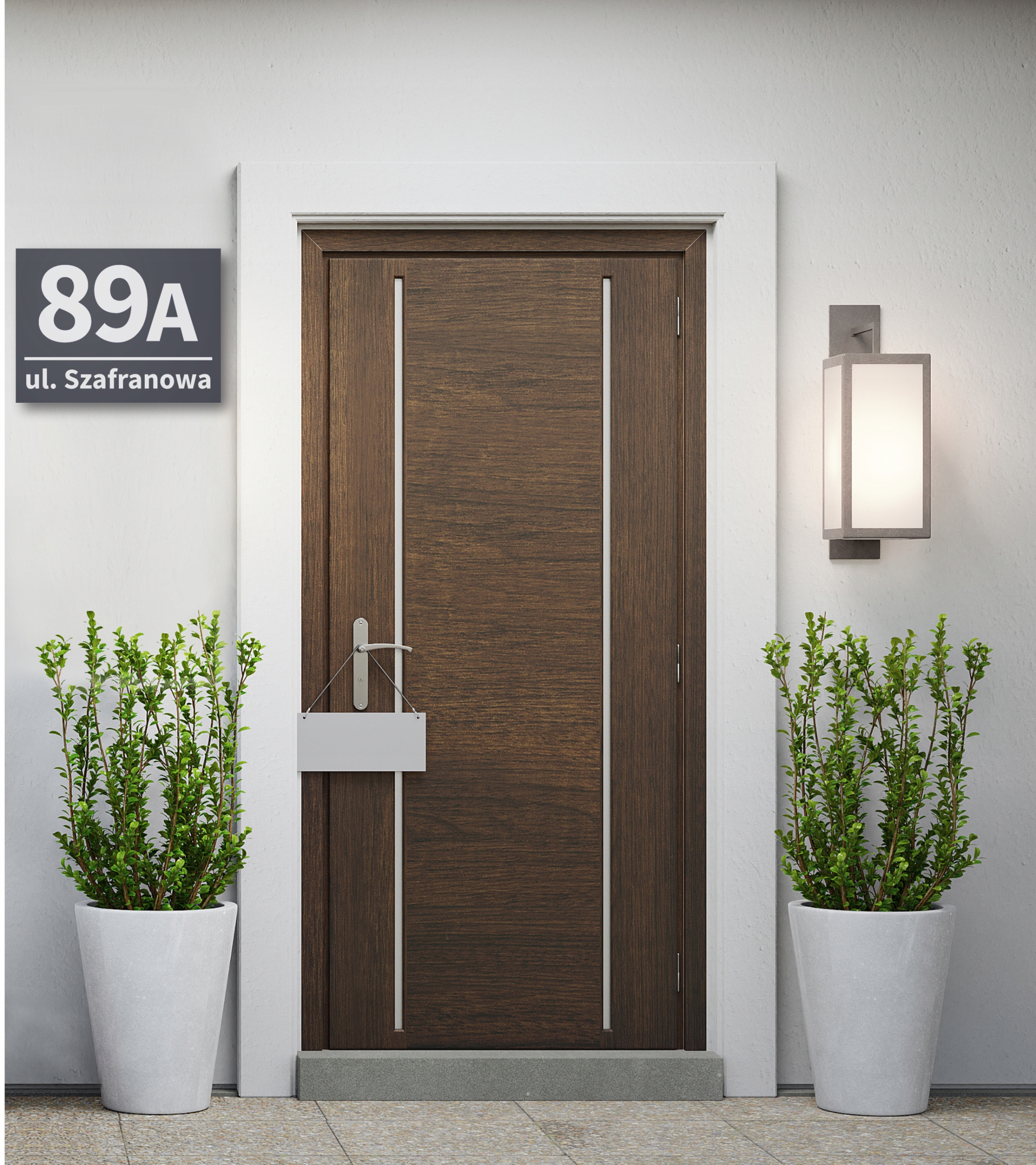 Numer domu tabliczka adresowa ALUMINIUM-ANTRACYT Wysokość produktu 30 cm