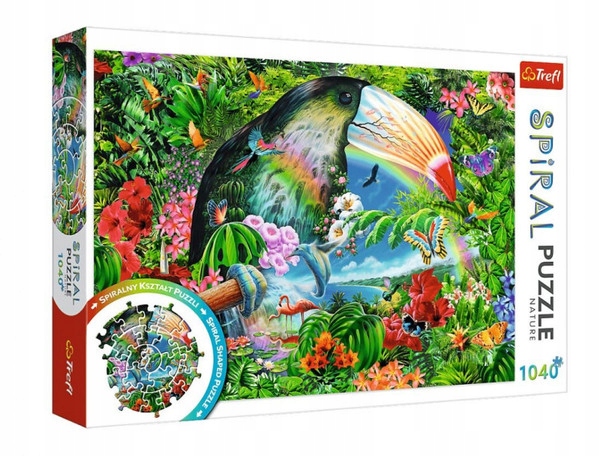 

Puzzle Spiral Tropikalne Zwierzęta 1040 elementów
