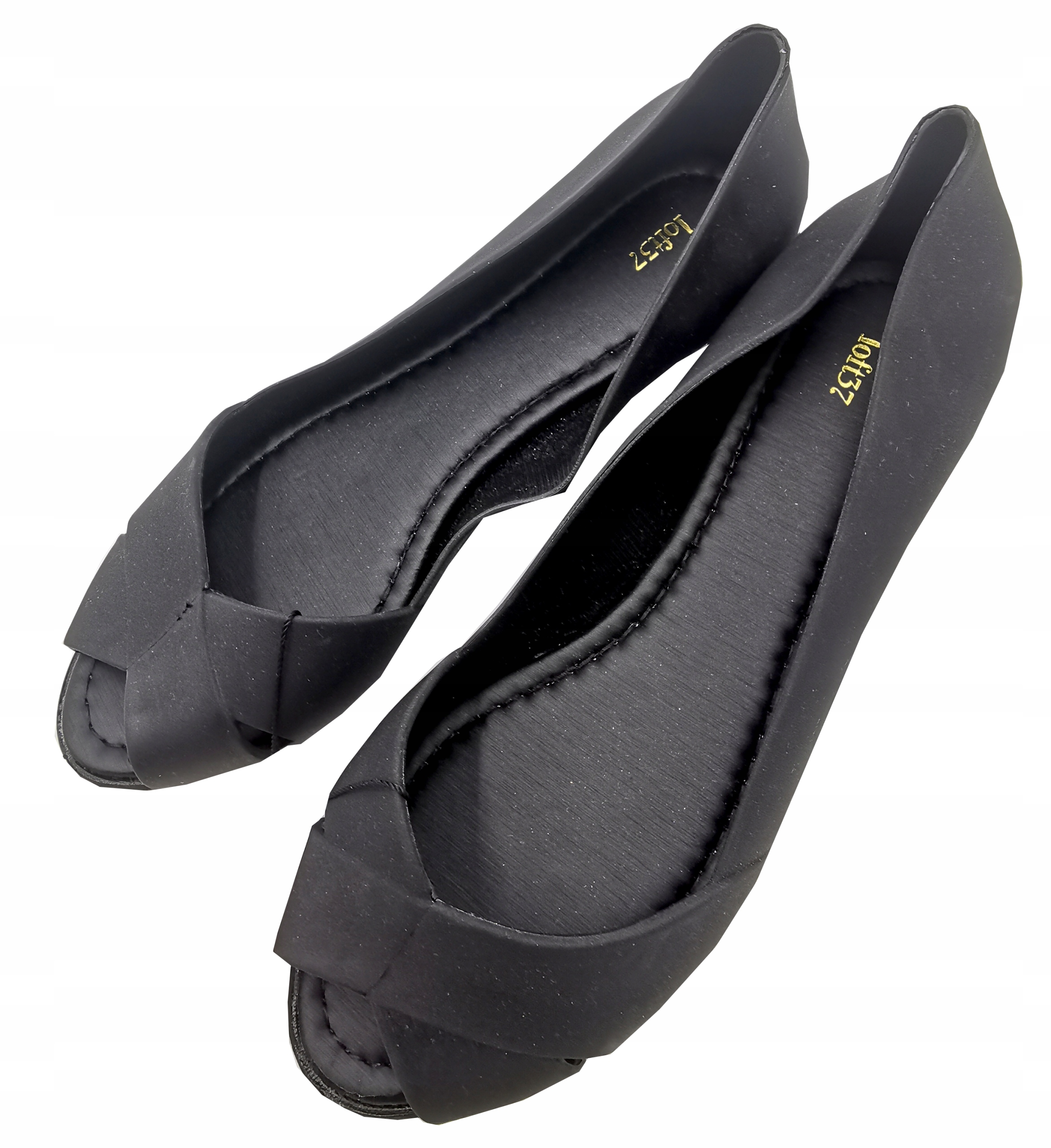 

Baleriny buty czarne damskie Pvc 38 loft37