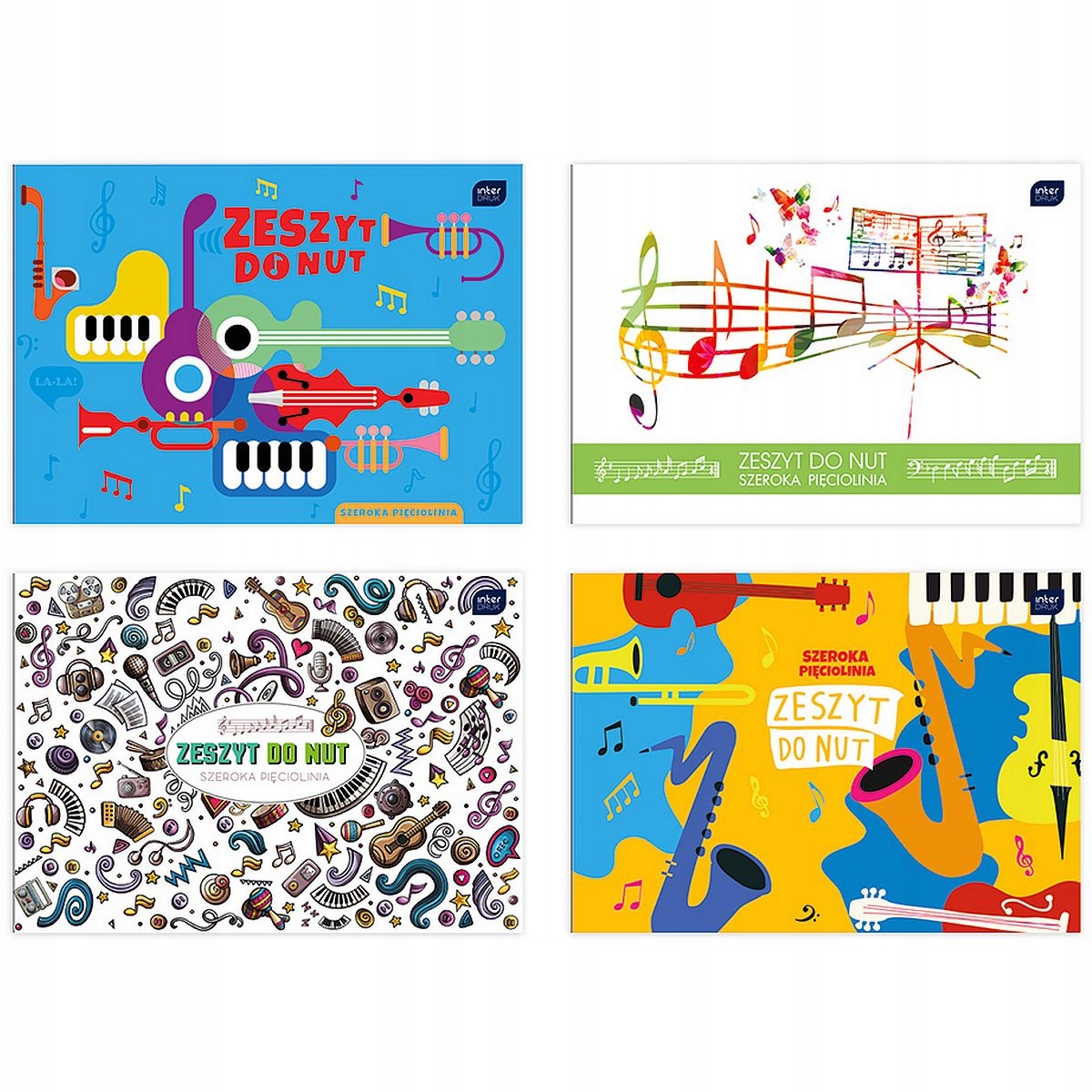 Zeszyt do nut B5 Interdruk 16 kartek