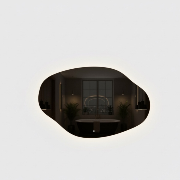 Zrcadlo Nepravidelné Led Artemida Na Míru Bez Rámu Broušené 94X57