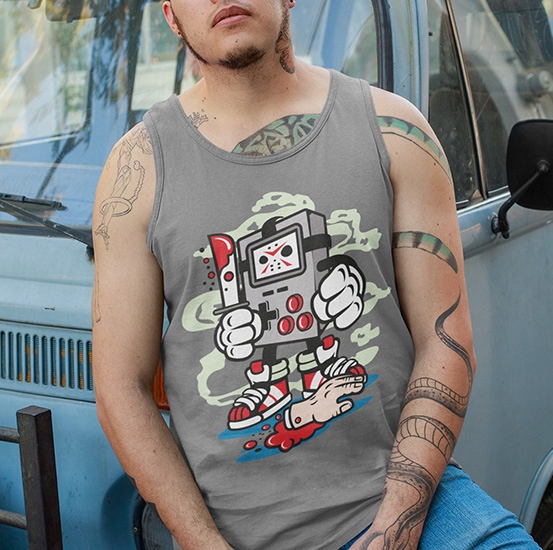 TANK TOP ANIMOWANE GAMERS KILLER Rozmiar XL