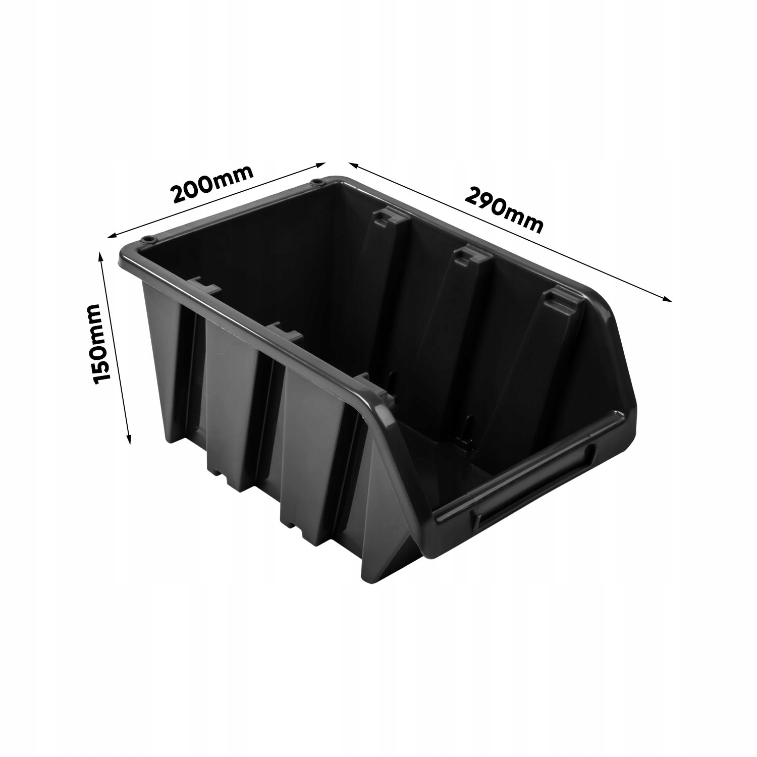 Pojemnik Magazyn 50x Organizer kuweta NP12 CZARNY Kod producenta PRO-NP12-S411X50