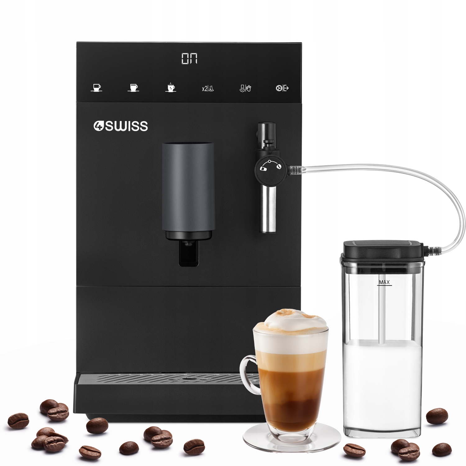 Ekspres do Kawy Ciśnieniowy Automatyczny 4Swiss A22 Modena 1350W Spieniacz