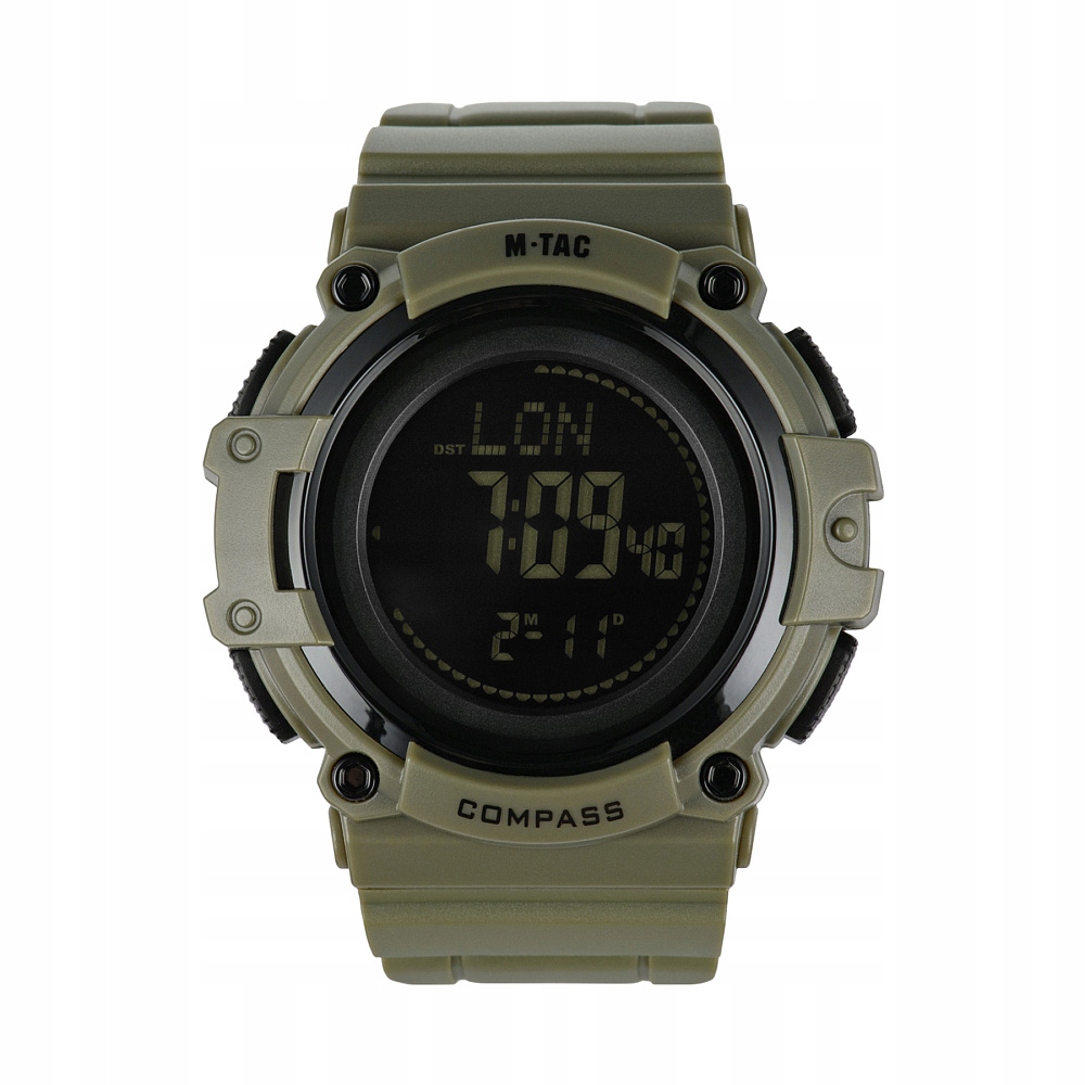 M-Tac Zegarek taktyczny z Kompasem 2233 Wojskowy Wodoszczelny Ranger Green