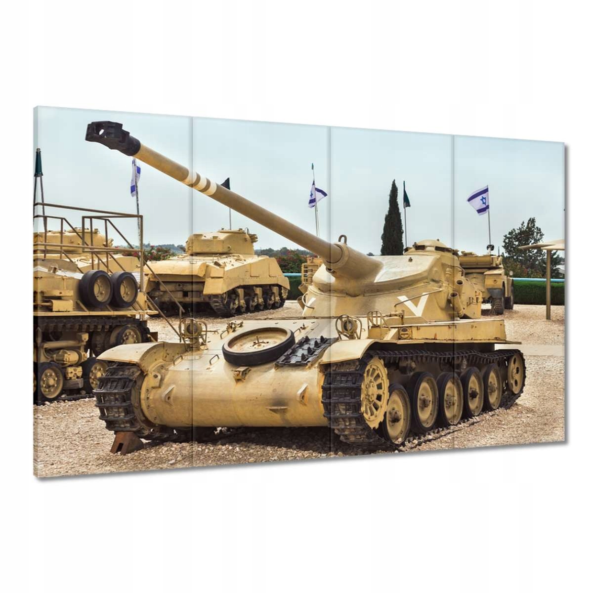 Obrazy 120x80 Pancéřované tanky Izrael