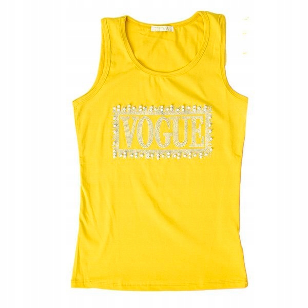 

8008 Yellow Żółta Damska Koszulka Top M/L - 39