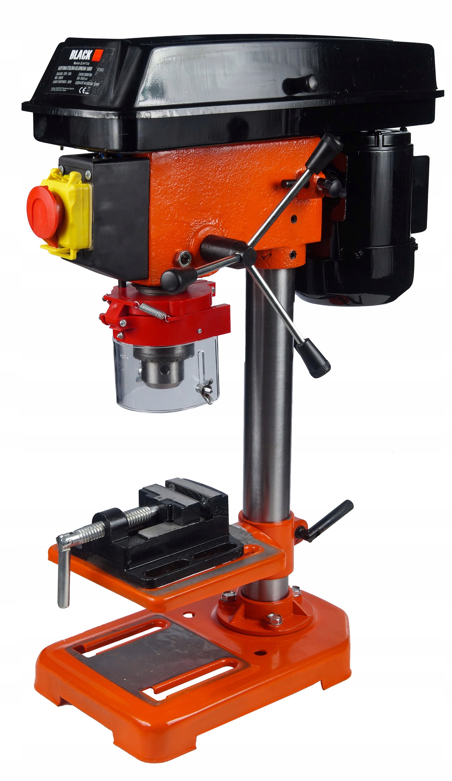 WIERTARKA STOŁOWA KOLUMNOWA SŁUPOWA 16mm + MADŁO BLACK Zasilanie sieciowe