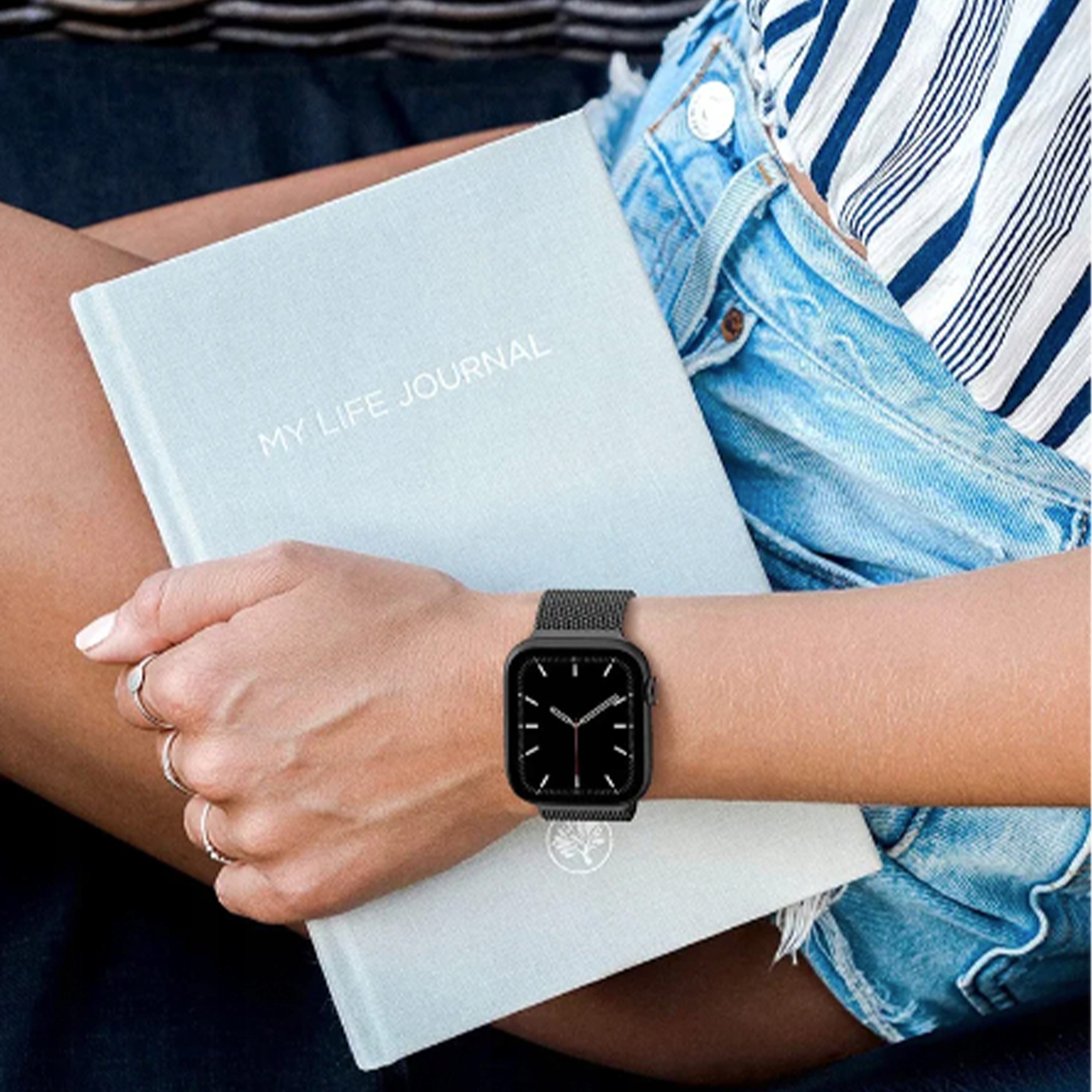 Pasek Do APPLE WATCH 1 2 3 4 5 6 7 8 9 SE 42MM 44MM 45MM 49MM Magnetyczny Materiał stal