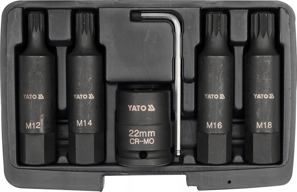 Sada Úderových Bitov Spline 3/4 Palca YT-1157 Yato