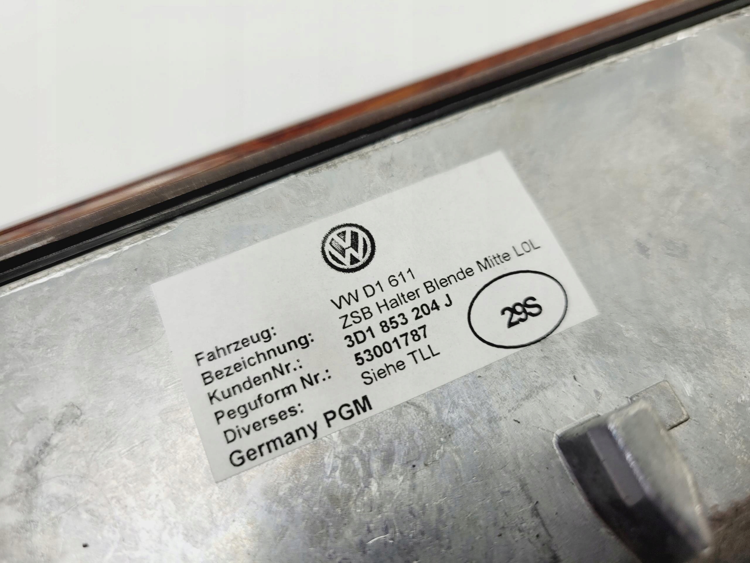 grid air conditioning devices central clock VW PHAETON LIFT 3D1853204J