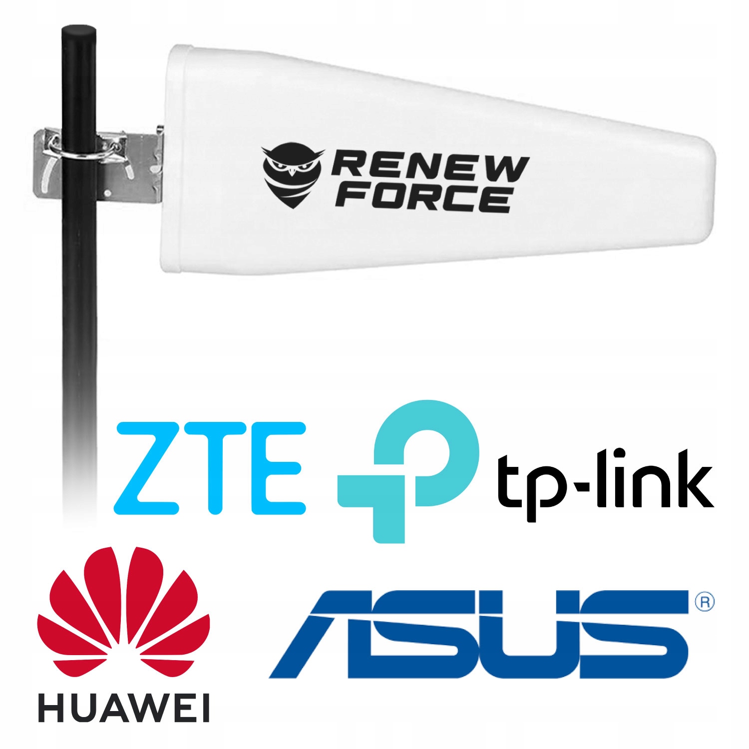 ANTENA ZEWNĘTRZNA DO ROUTERA INTERNETU DUAL 3G 4G 5G LTE ZTE HUAWEI 10m Stan opakowania oryginalne