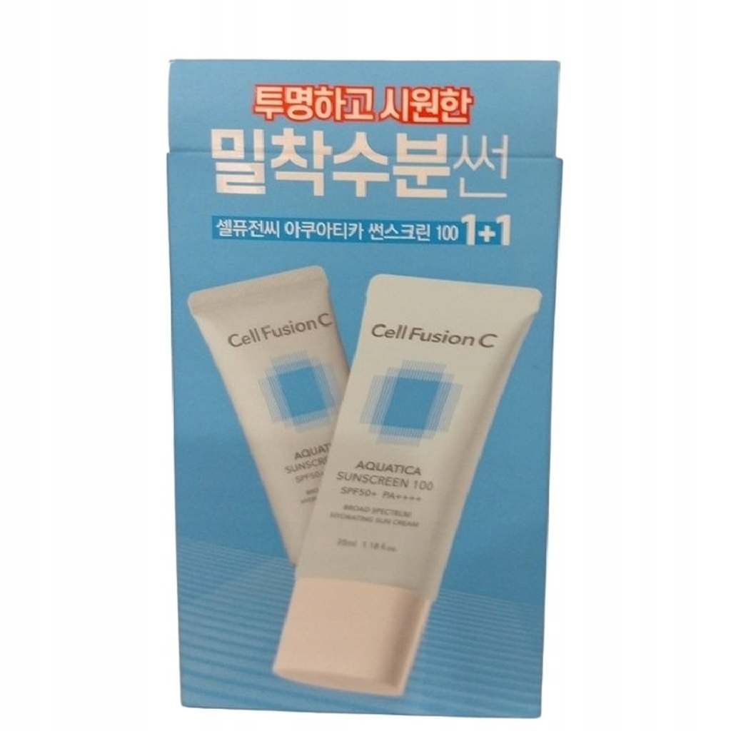 Cell Fusion C Aquatica Sunscreen 100 Spf 50+ Krem do opalania 2 x 35ml