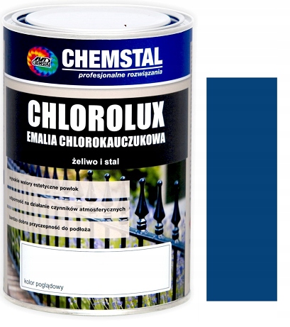 Chemstal Emalia chlorokauczuk Chlorolux 5L Niebieski 5010