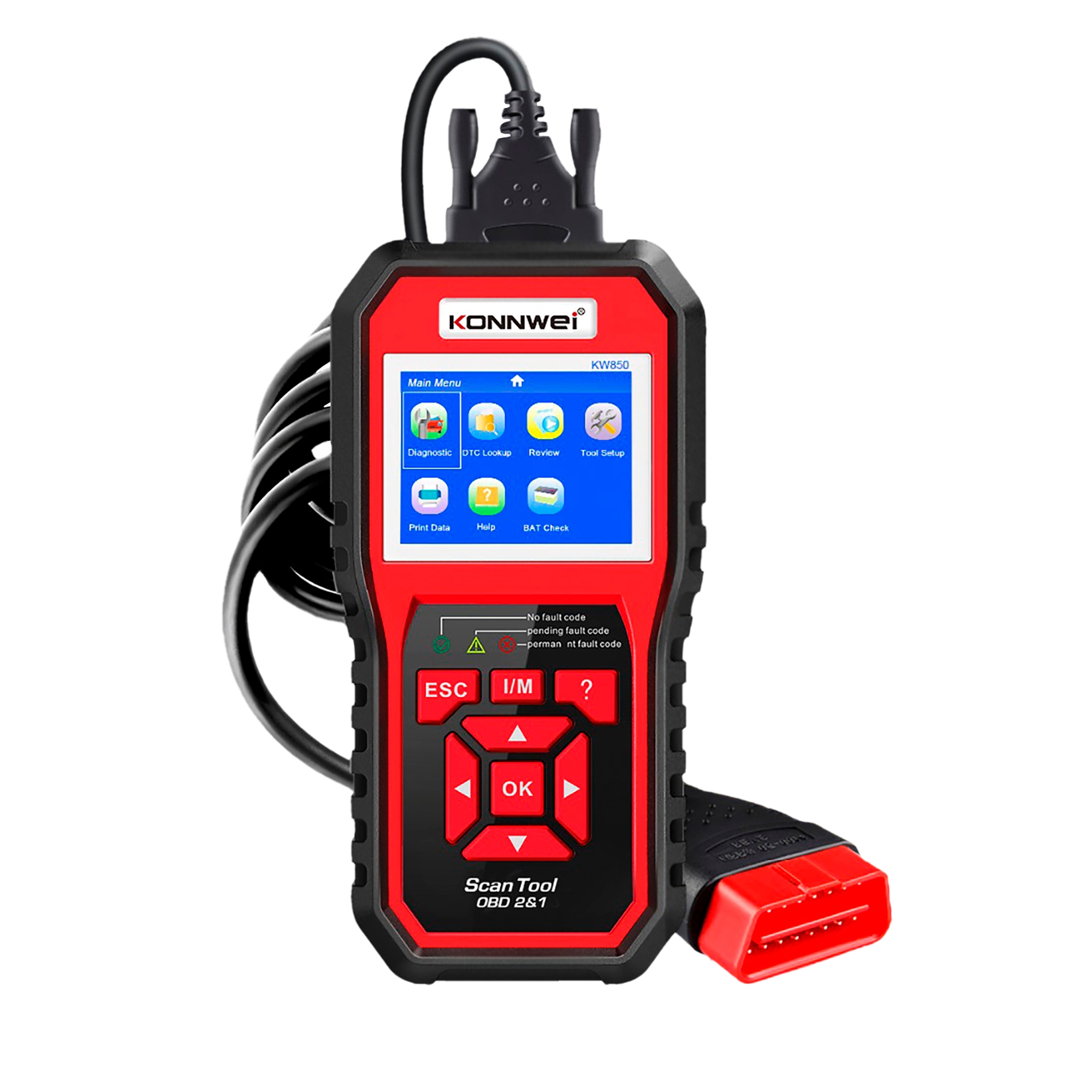 Tester diagnostyczny skaner OBD2 Konnwei KW850