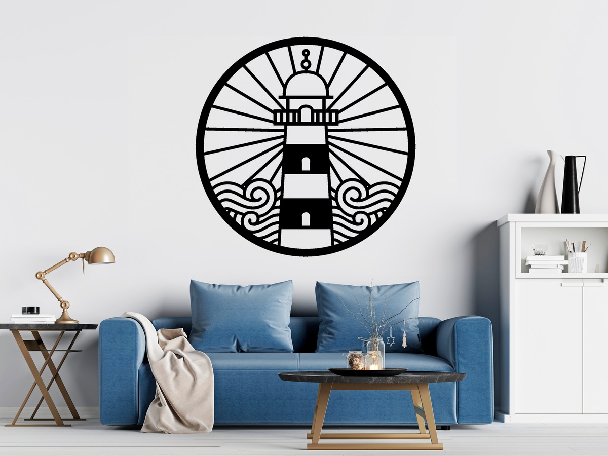 Dekoracja do mieszkania LATARNIA MORSKA A348 40cm Kod producenta A348