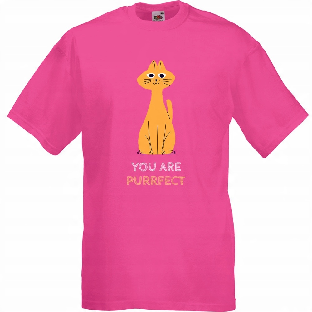 

Koszulka kot purrfect kociara kotek S fuksja