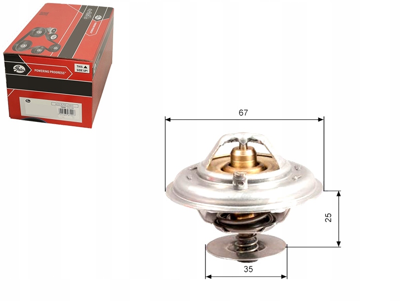 Gates Termostat Audi Ford Vw