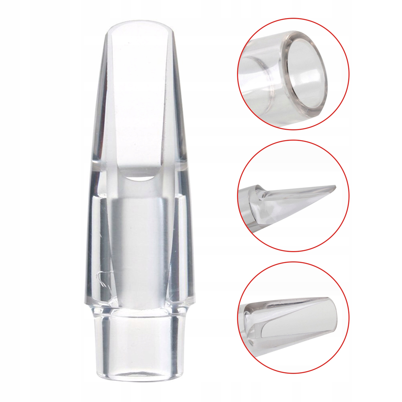 Saksofon altowy przezroczysty ustnik e-flat Crystal ustnik mini 6H
