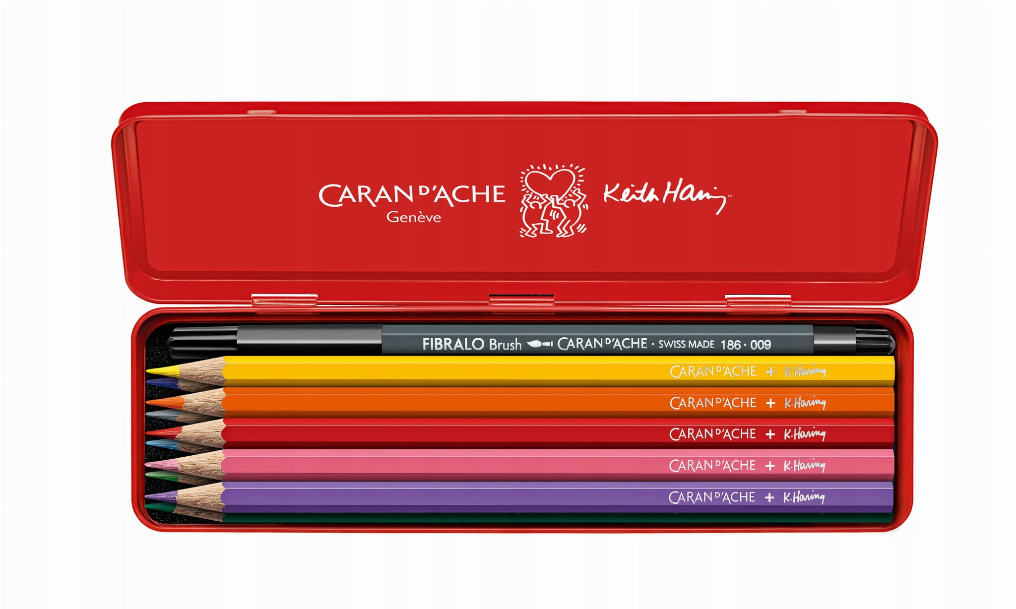 Pastelky Akvarijní Caran d'Ache Keith Haring 10 ks