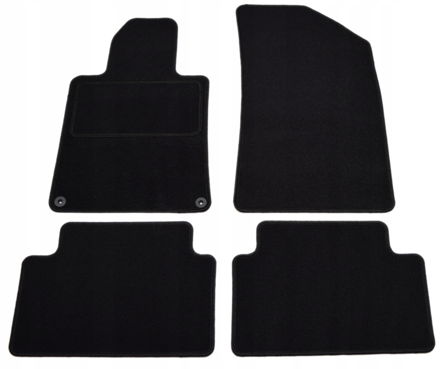 Peugeot 508 2011-2019r. Czarne dywaniki welurowe Economy