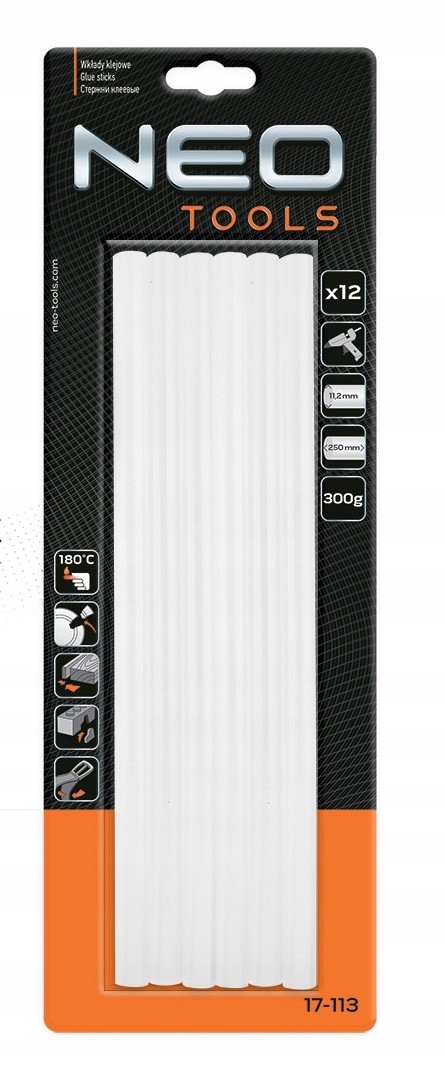 KLEJ DO PISTOLETU NA GORĄCO WKŁADY KLEJOWE 11 MM # Długość 250 mm