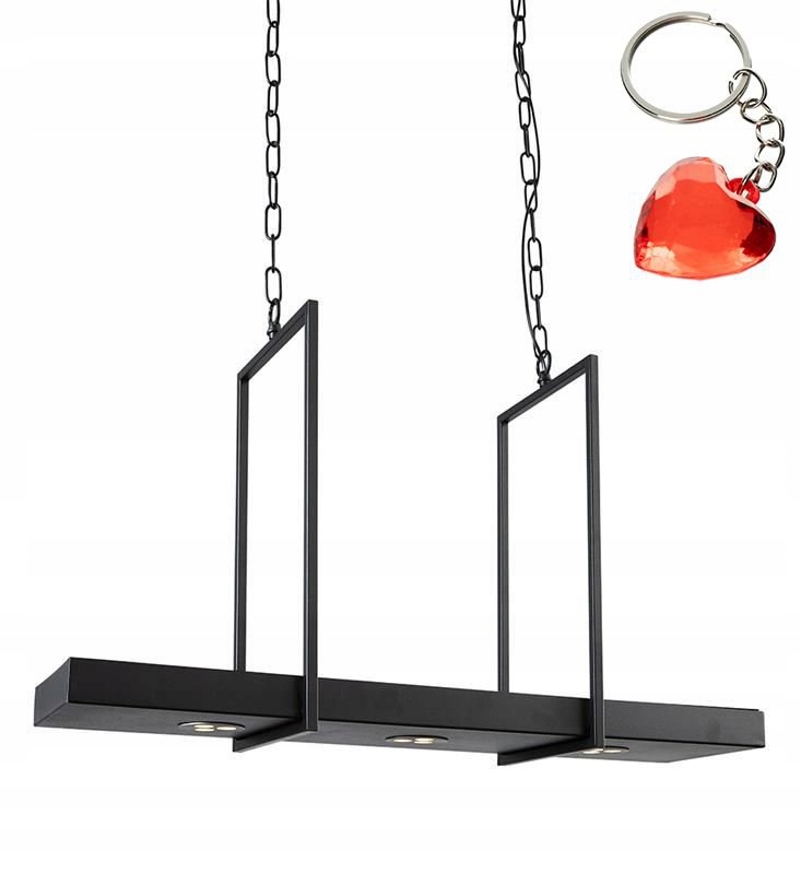 Lampa półka czarna do jadalni Led Skandynawski styl Markslojd loft