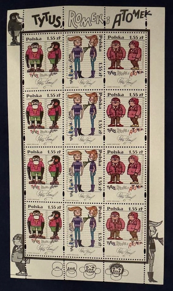 Polska 2009. Tytus, Romek i Atomek. Fi 4277-79** Arkusz