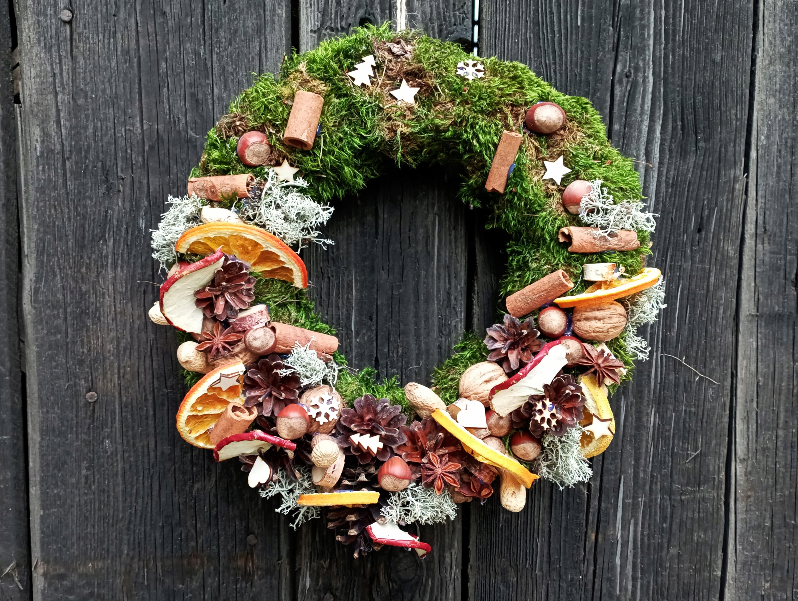 WIANEK BOŻONARODZENIOWY STROIK ŚWIĄTECZNY eko 30cm pachnący Marka inna