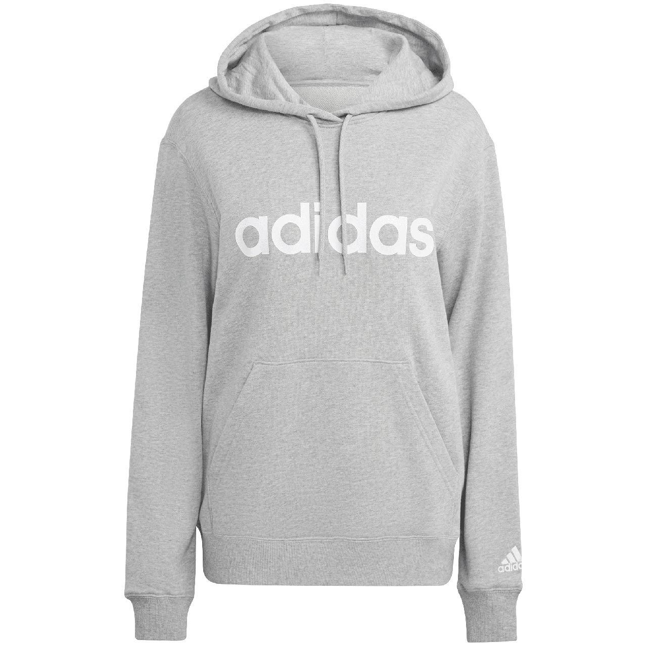 Mikina adidas Essentials Linear šedá IC6884 Vel. Xs