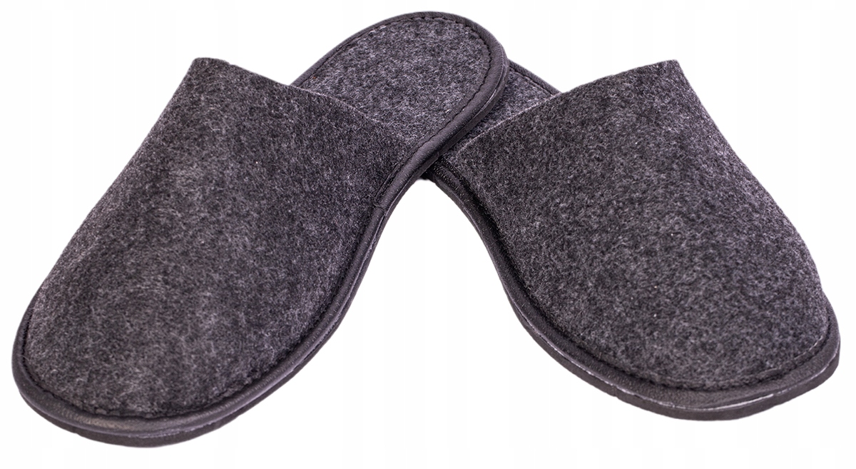 MĘSKIE PANTOFLE FILCOWE KAPCIE M1 KLAPKI 42