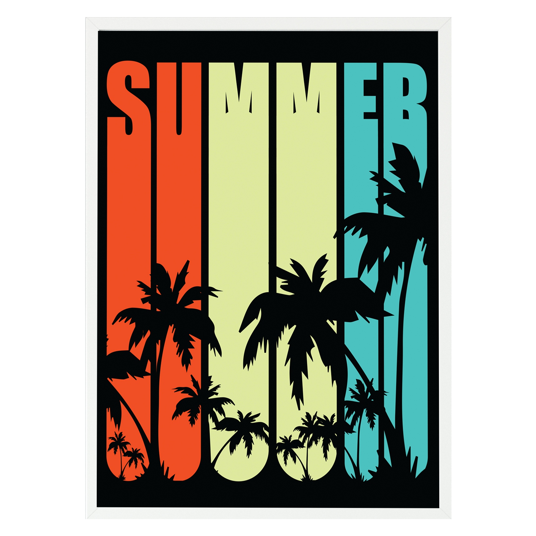 

Plakat w ramie duży 40x60cm summer