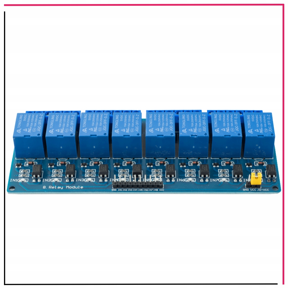 Przekaźnik 5V 8 Kanałów Moduł Przekaźników 230V 10A Zgodny z Arduino RPI Rodzaj przekaźnik