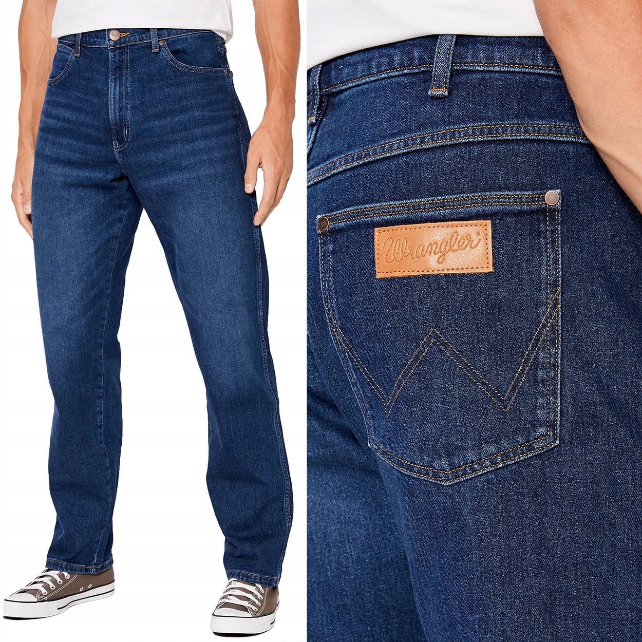 Wrangler Frontier Dancing Water Džins jednoduché volné džínové kalhoty W34 L34