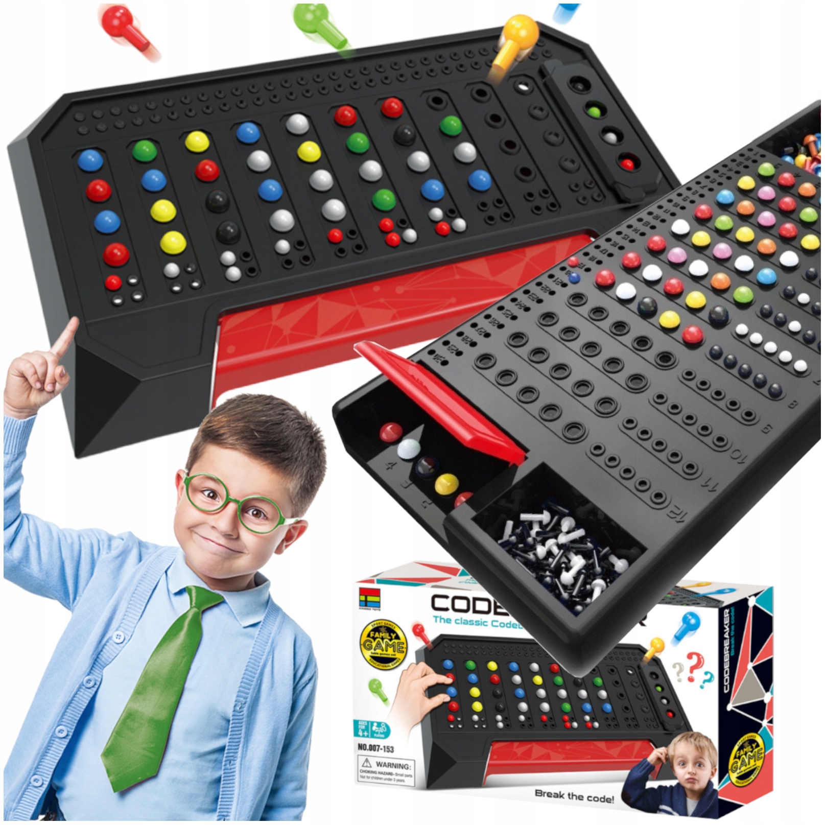 Łamacz Kodów Gra Logiczna Odgadywanie Hasła Kodu DZIEŃ CHŁOPAKA szkoła