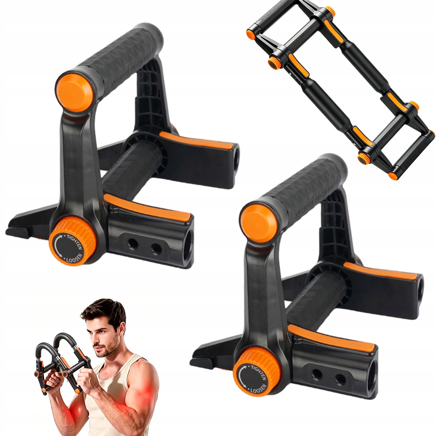 Trenażer Sprężynowy 3W1 Klatka Ramiona Triceps 60-140 Lbs