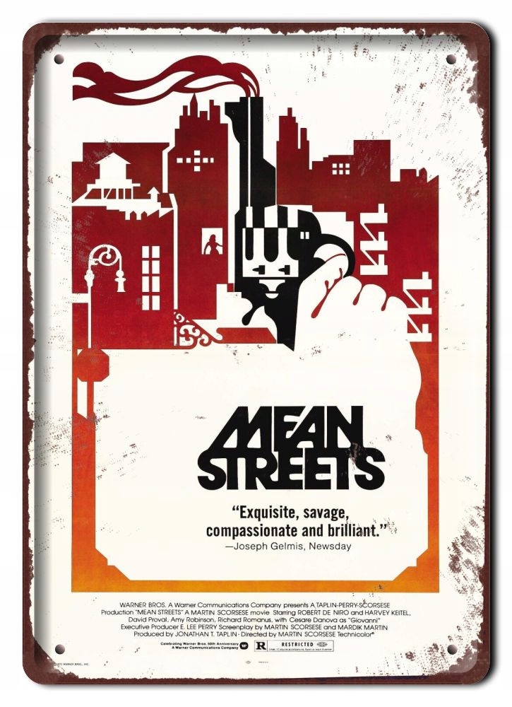 Mean Streets Plakat filmowy-metalowy #15547