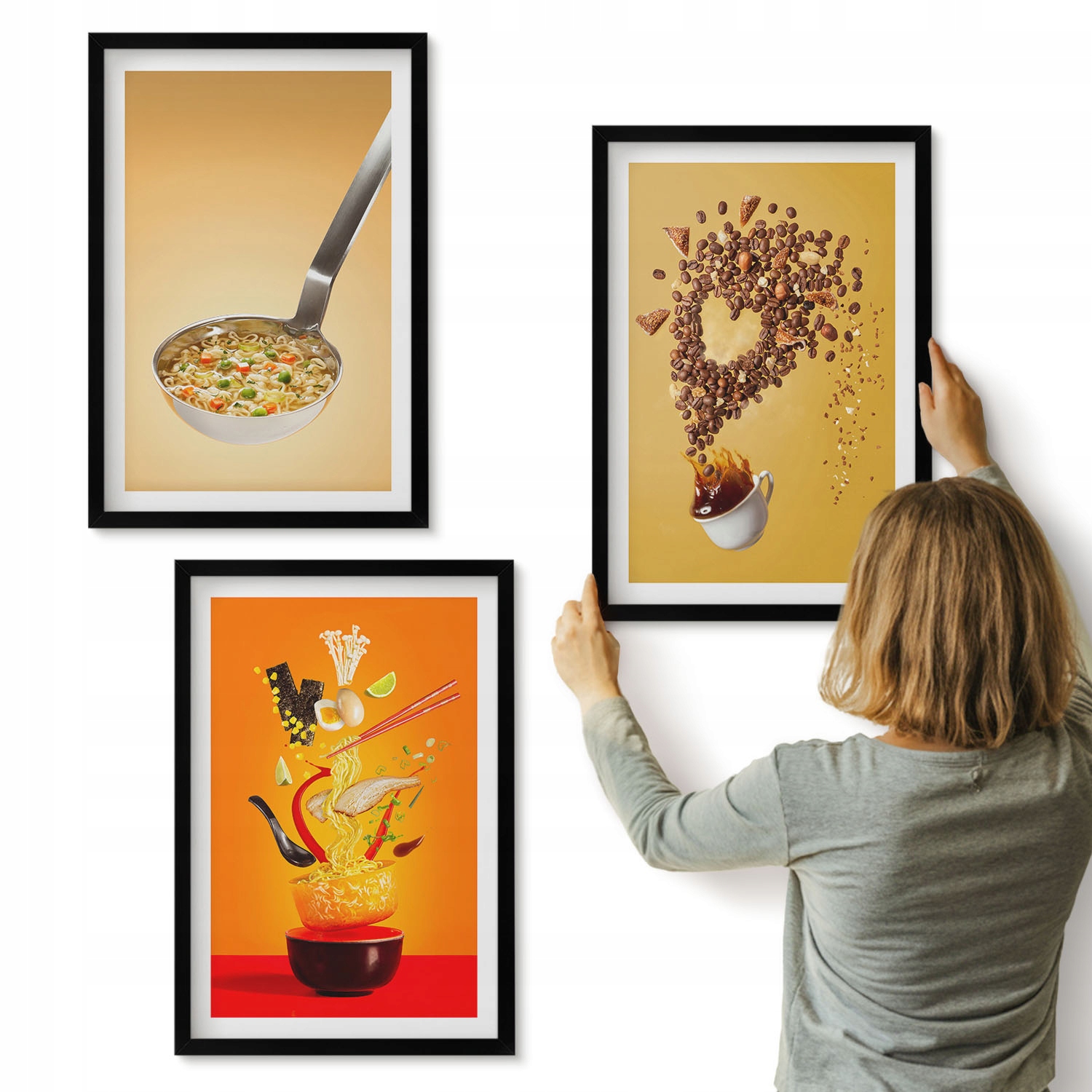 Sada fotodekorativních obrazů 3x 40x60 cm Kuchyňské motivy jídla