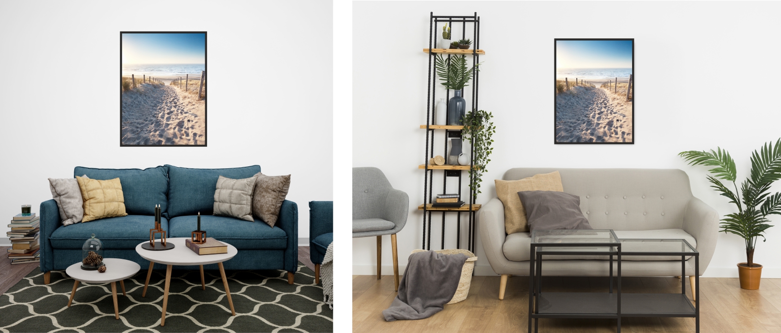 PLAŻA PIASEK MORZE NIEBO plakat obraz A1 59,4x84cm #125 Marka KMBpress