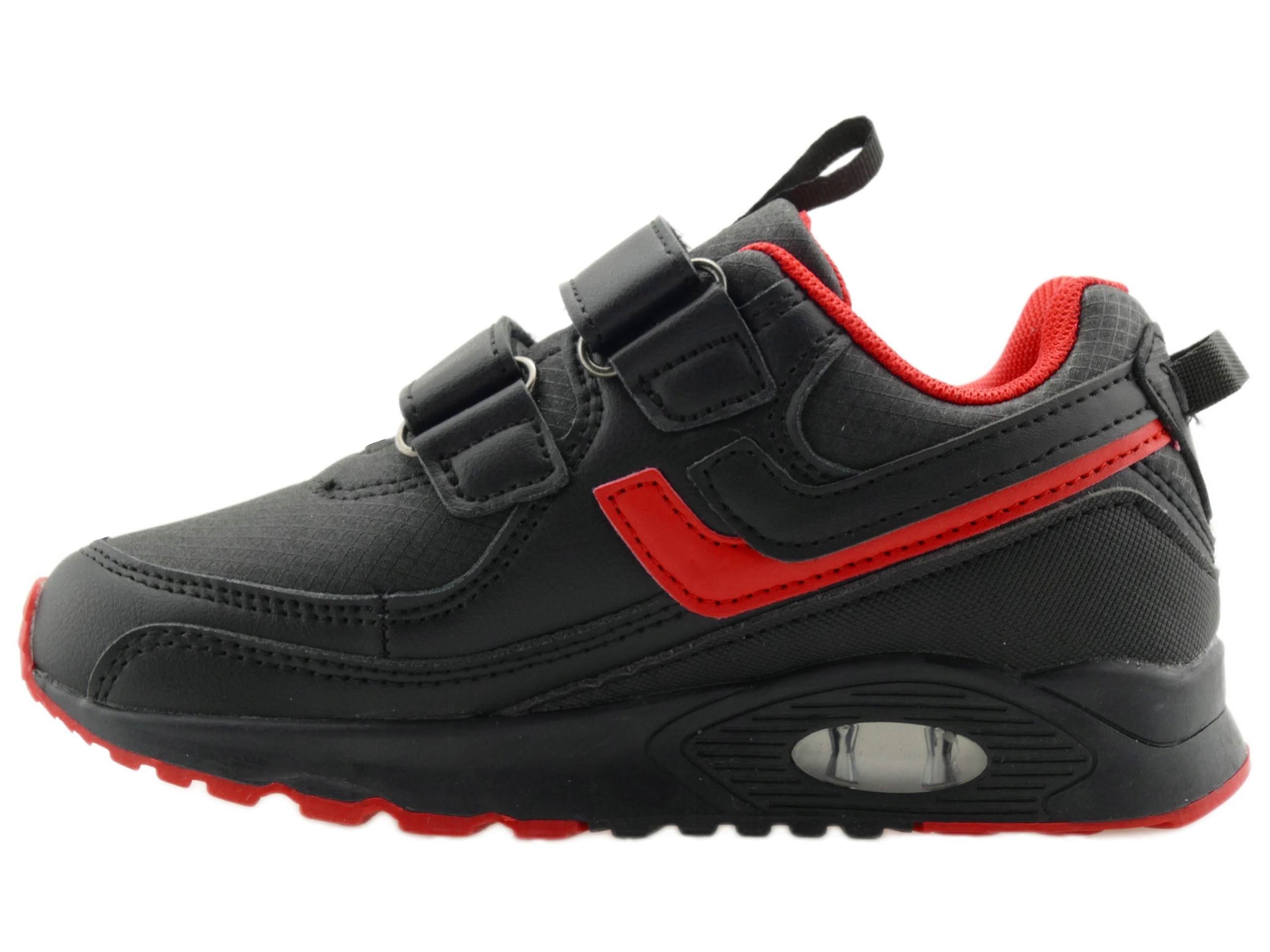 ADIDASY CHŁOPIĘCE BUTY DZIECIĘCE SPORTOWE TRAMPKI WKŁ. SKÓRA CZARNE R.37 Kolor czarny