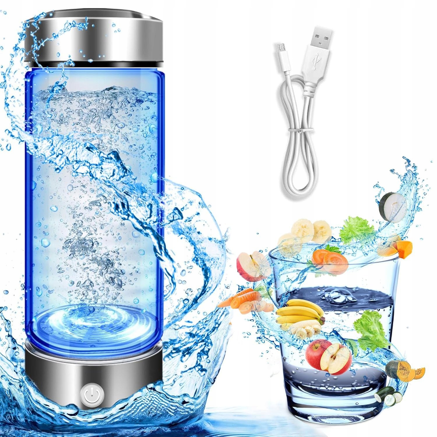 Generátor Aktivního Vodíku Ionizátor Láhev Vody Vodíkové Vody 420 ML Usb