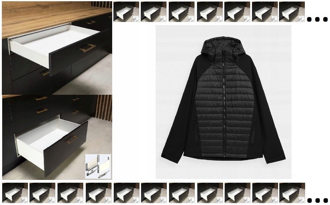 Zásuvka Hafele Matrix S Slim 500 Biela 24kpl Bunda 4F