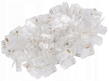 100X WTYK WTYKI KOŃCÓWKI WTYCZKA RJ45 8P8C UTP CAT KAT.5E PRZELOTOWE LANBER EAN (GTIN) 5906924071896