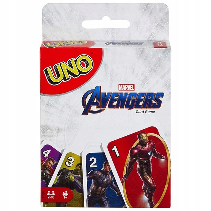 UNO Avengers Marvel Karty 112 Uno Gra Karciana Rodzinna