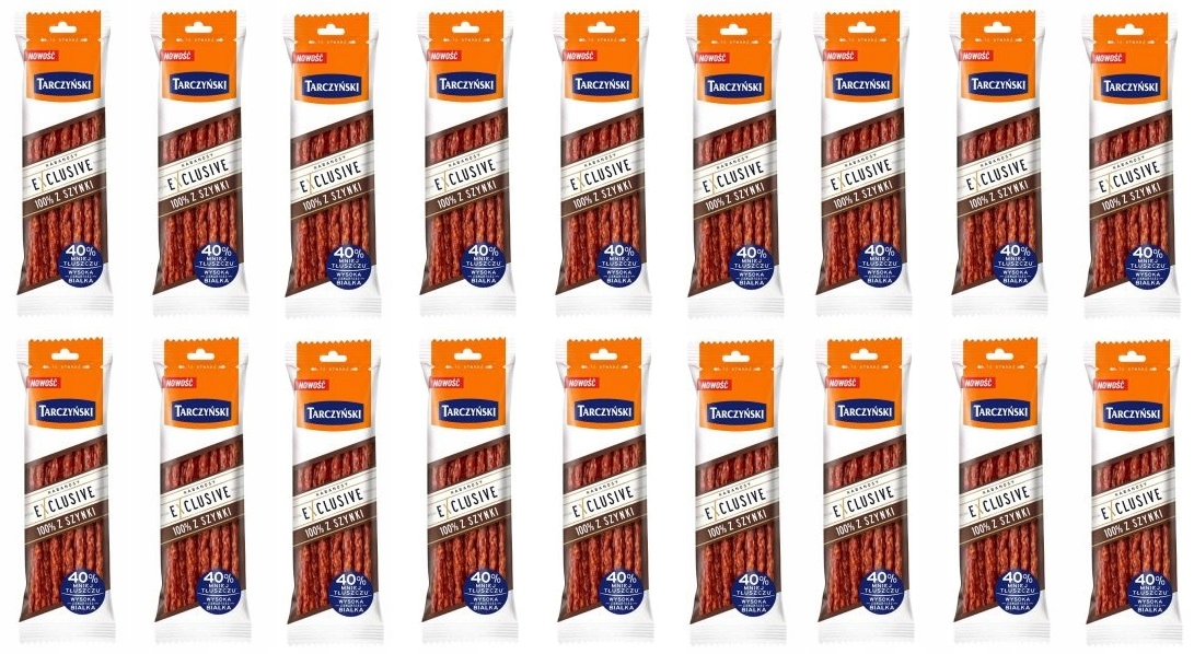Levně 18x 90g Tarczyński Kabanosy Exclusive 100% ze šunky Karotn