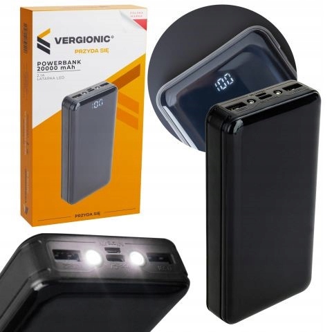 POWERBANK 20000mAh 2,1A ŁADOWARKA USB POWER BANK SZYBKI MOCNY + LATARKA LED Kod producenta powerbank ładowarka samsung iphone led usb c