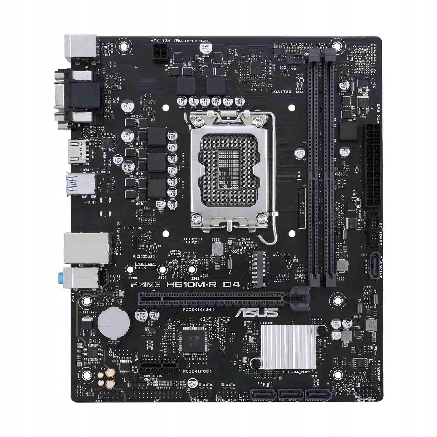 Płyta Asus Prime H610M-R D4-SI mATX Płyta Główna Intel H610 Lga 1700 PCIe