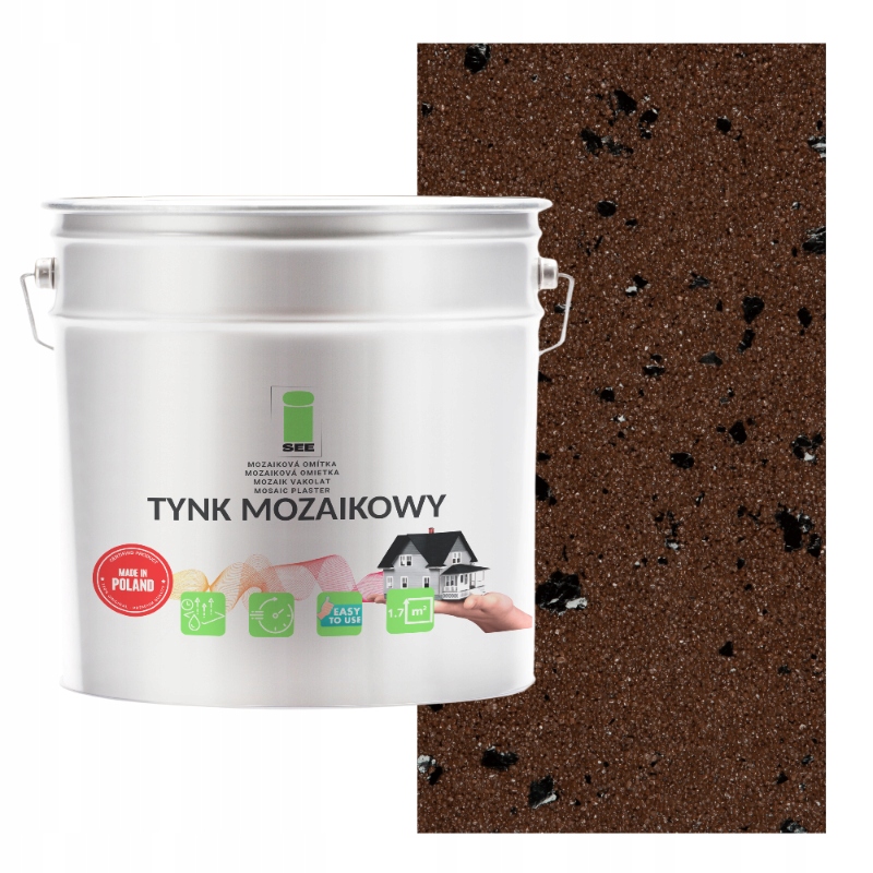Mozaiková Omítka S Mikou Hnědá Marmolit Třída 1 Mozaika 7 kg Premium