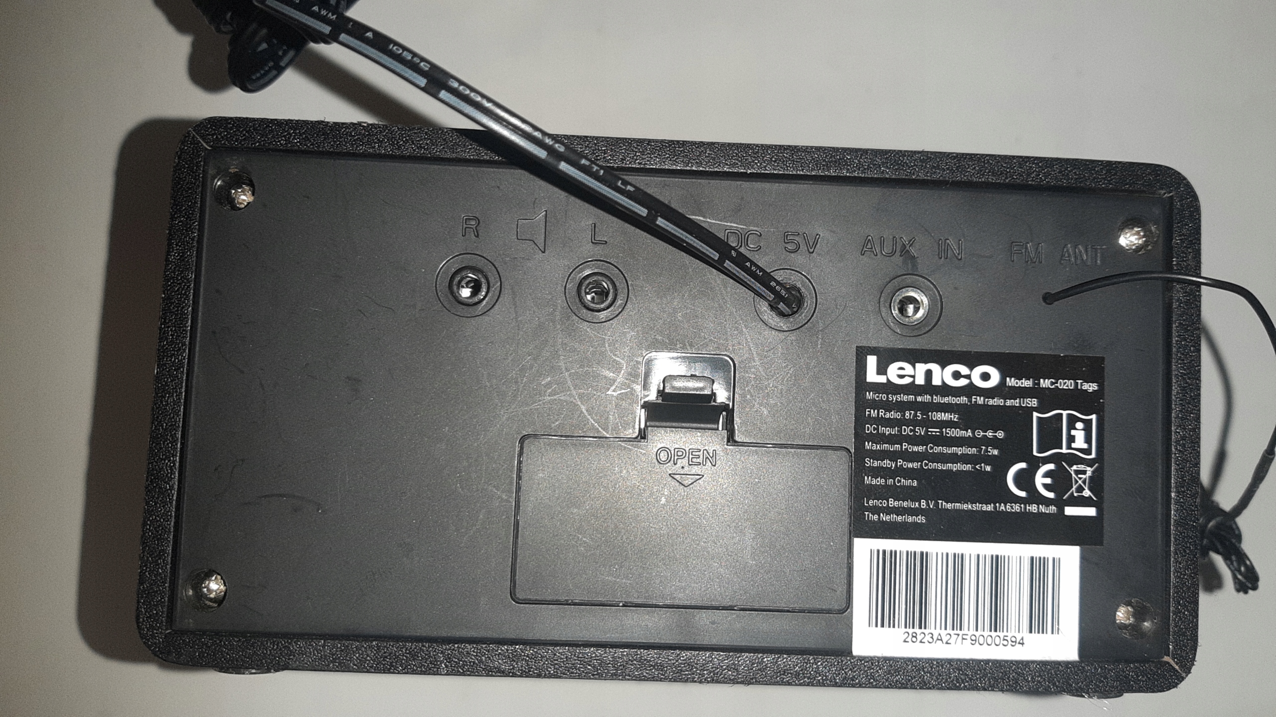 Wieża stereo Lenco MC-020 Model MC-020 Tags